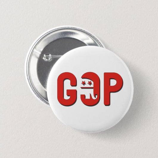 GOP RONDE BUTTON 5,7 CM (Voorkant /achterkant)