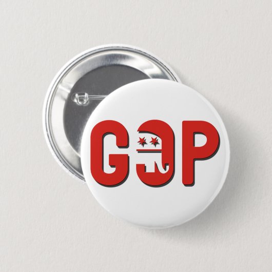 GOP RONDE BUTTON 5,7 CM (Voorkant /achterkant)