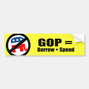 GOP staat gelijk aan Krediet en Krediet Bumpersticker
