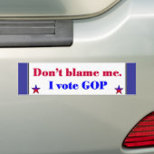 GOP-stemming Bumpersticker (Op auto)