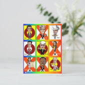 GOP Tic Tac Toe Briefkaart (Staand voorkant)