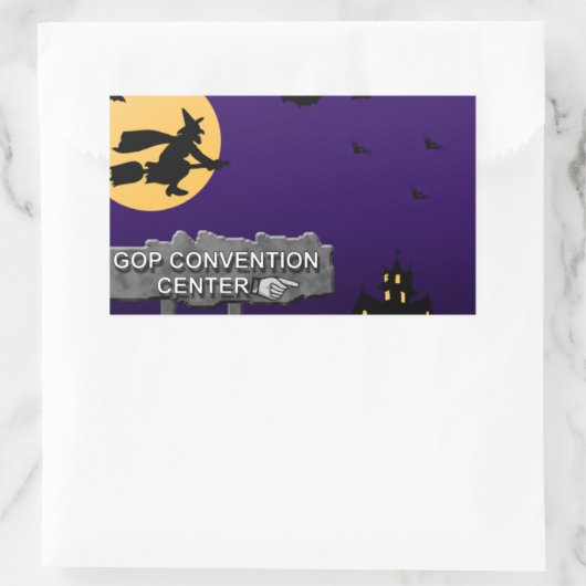 GOP-Verdragscentrum Rechthoekige Sticker (Tas)