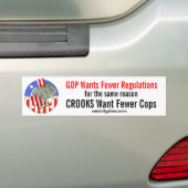 GOP wil minder regels Bumpersticker (Op auto)
