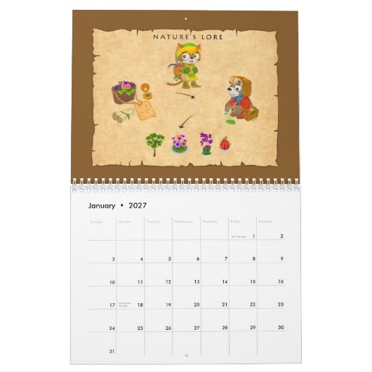 GoPets Crafting Calendar 2008 Kalender (Jan 2027)