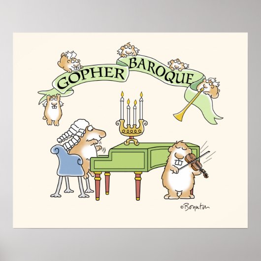 GOPHER BAROQUE by Sandra Boynton Poster (Voorkant)