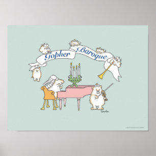 GOPHER BAROQUE poster van Sandra Boynton