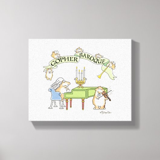 GOPHER BAROQUE van Sandra Boynton Canvas Afdruk (Voorkant)
