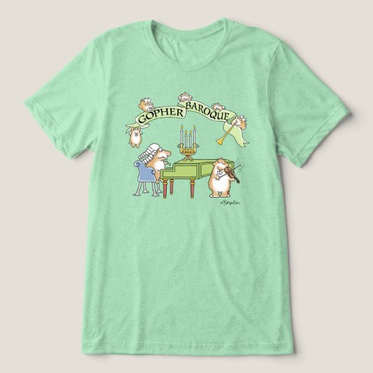 GOPHER BAROQUE van Sandra Boynton T-Shirt (Design voorkant)
