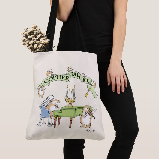 GOPHER BAROQUE van Sandra Boynton Tote Bag (Dichtbij)