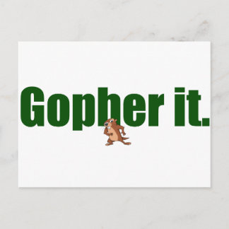 Gopher. Briefkaart