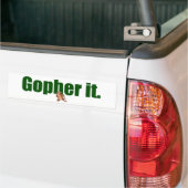 Gopher. Bumpersticker (Op Truck)