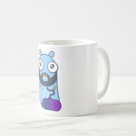 Gopher gamer. Goose Koffiemok (Voorkant rechts)