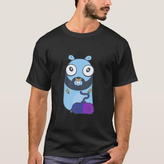 Gopher gamer. Goose T-shirt (Voorkant)