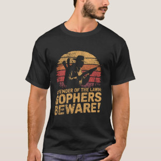 Gopher Gardening Gopher Hunting Lawn ongediertebes T-shirt