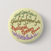 Gopher Guts Ronde Button 5,7 Cm (Voorkant)
