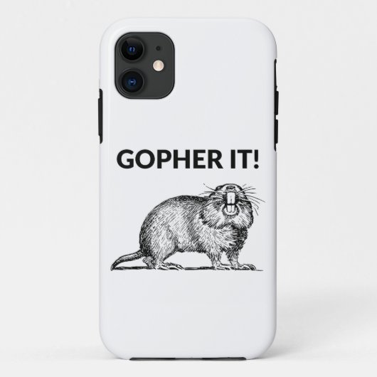 Gopher Het Grappig Gopher Woordgrap Case-Mate iPhone Case (Achterkant)