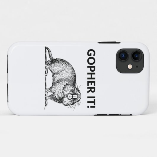 Gopher Het Grappig Gopher Woordgrap Case-Mate iPhone Case (Achterkant (horizontaal))