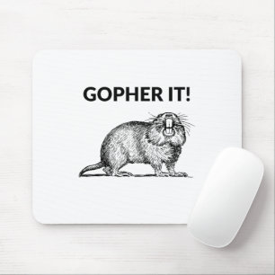 Gopher Het Grappige Gopher Woordspeling Muismat