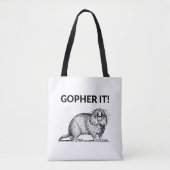 Gopher Het Is Grappig Gopher Grapje Tote Bag (Voorkant)