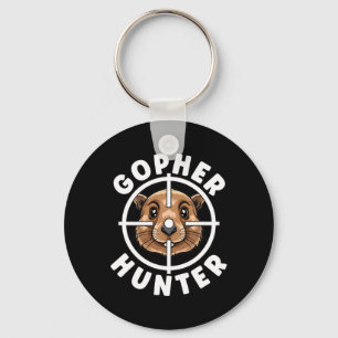 Gopher Hunter Crosshairs Trap Hunting Sleutelhanger