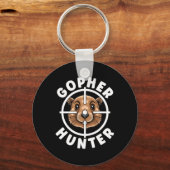Gopher Hunter Crosshairs Trap Hunting Sleutelhanger (Voorkant)