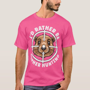Gopher Hunter kruisharen liever trap jagen T-shirt