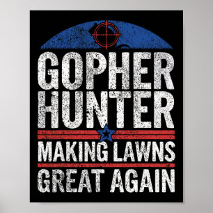 Gopher Hunter maakt gazons geweldig in Gopher Hunt Poster