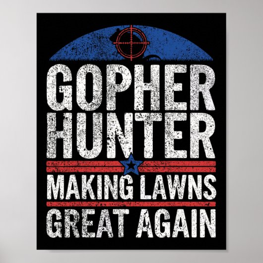Gopher Hunter maakt gazons geweldig in Gopher Hunt Poster (Voorkant)
