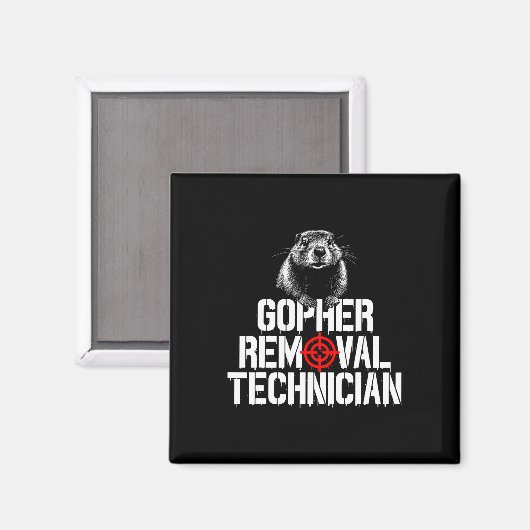 Gopher Hunting Trip Gopher Hunter levert Gopher Magneet (Voorkant / Achterkant)