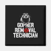 Gopher Hunting Trip Gopher Hunter levert Gopher Magneet (Voorkant)