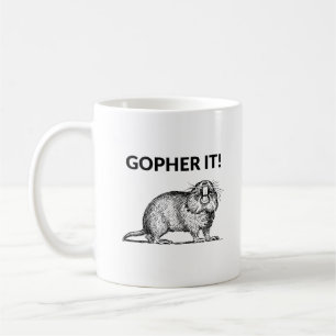 Gopher It Funny Gopher Pun Koffiemok