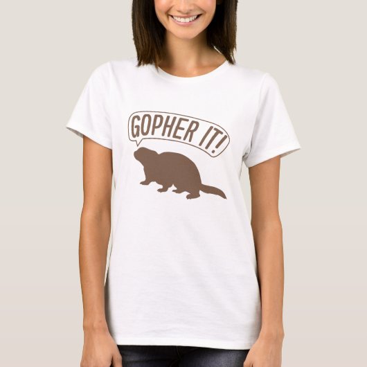 Gopher it t-shirt (Voorkant)