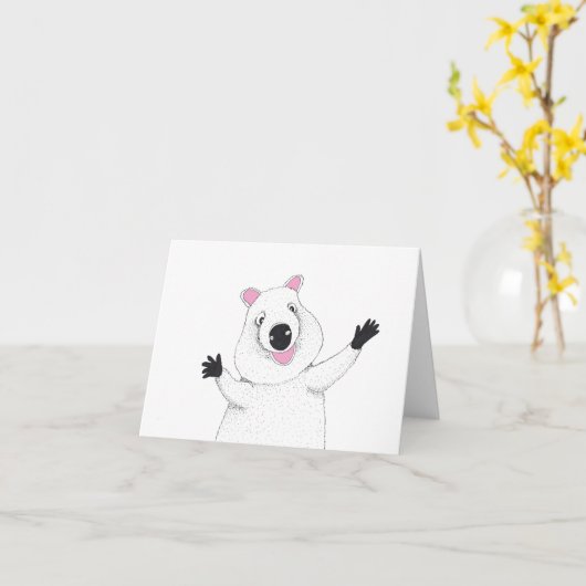 Gopher knuffels! kaart (Gele Bloem)