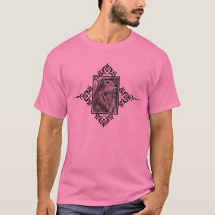 Gopher met parasolroze T-shirt