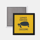Gopher Tortoise Crossing Magneet (Voorkant / Achterkant)