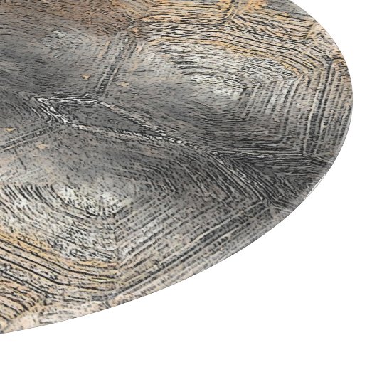Gopher Tortoise Shell Pattern Snijplank (Hoek)