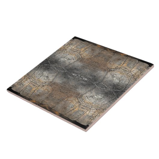 Gopher Tortoise Shell Pattern Tegeltje (Zijkant)