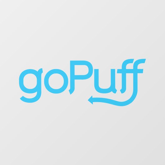 Gopuff Levering Driver Car Window Decal (Vel)