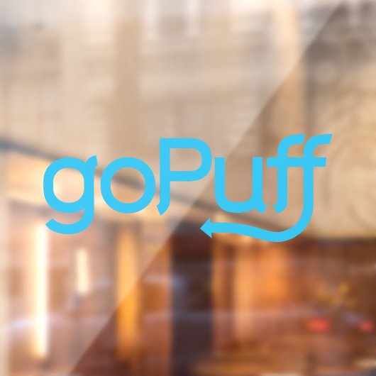 Gopuff Levering Driver Car Window Decal (Vel 2)