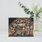 Gopuram 's nachts briefkaart (Staand voorkant)