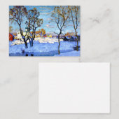 Gorbatov - Vroege Lente in Pskov Notitiekaartje (Voorkant / Achterkant)