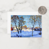 Gorbatov - Vroege Lente in Pskov Notitiekaartje (Voorkant / Achterkant in situ)