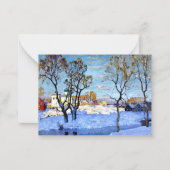 Gorbatov - Vroege Lente in Pskov Notitiekaartje (Voorkant)