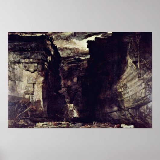 Gordale Scar van James Ward Poster (Voorkant)