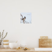 Gordel IJsvogel Foto Poster (Keuken)