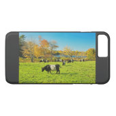 Gordeld Galloway-koeien grazend op gras in de herf Case-Mate iPhone Case (Achterkant (Horizontaal))