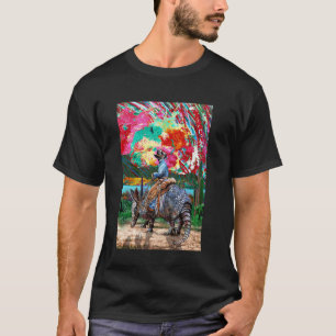 Gordeldier Cowboy Zonsondergang Meer Havik Valk Su T-shirt