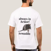 Gordeldier Dier Grappig  T-shirt (Achterkant)