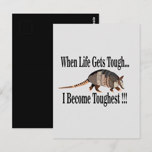 Gordeldier Dier Inspirerend Briefkaart (Voorkant / Achterkant)