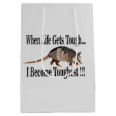 Gordeldier Dier Inspirerend Medium Cadeauzakje (Achterkant)